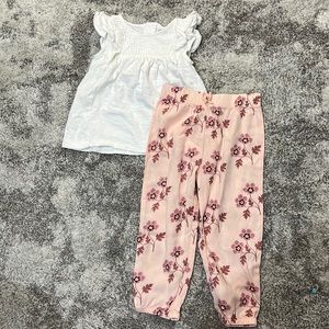 Carters White Floral Set